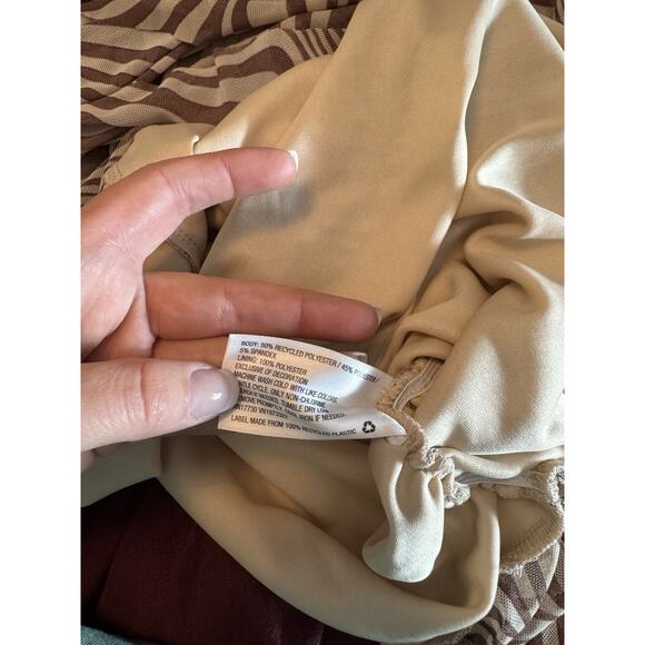 Y2k Zebra sheer dress baddie McBling asymmetrical hem ruffles empire babydoll - Picture 6 of 7